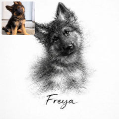 Custom Charcoal Pencil Portrait