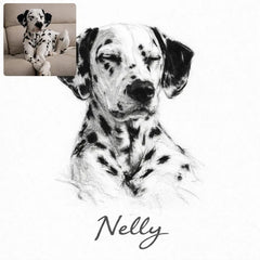 Custom Charcoal Pencil Portrait
