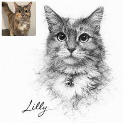 Custom Charcoal Pencil Portrait