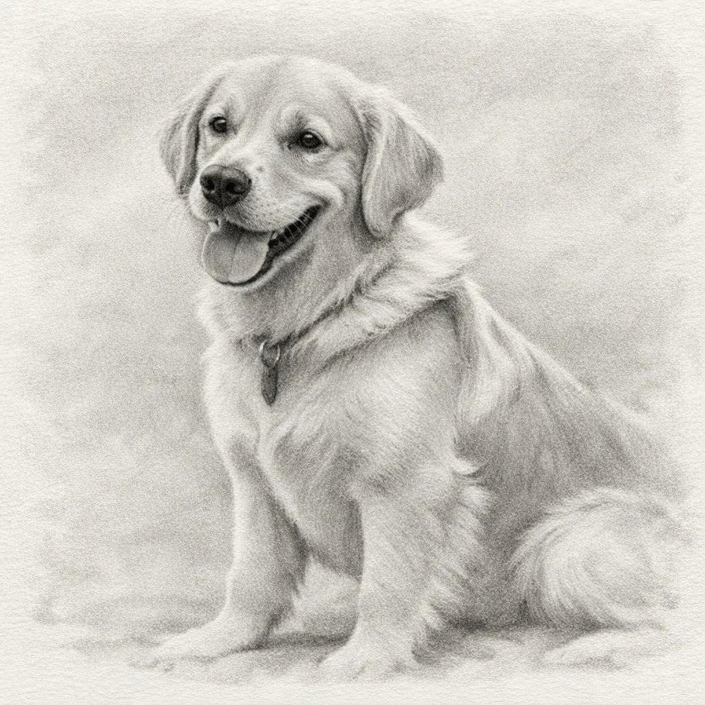 Custom Charcoal Pencil Portrait