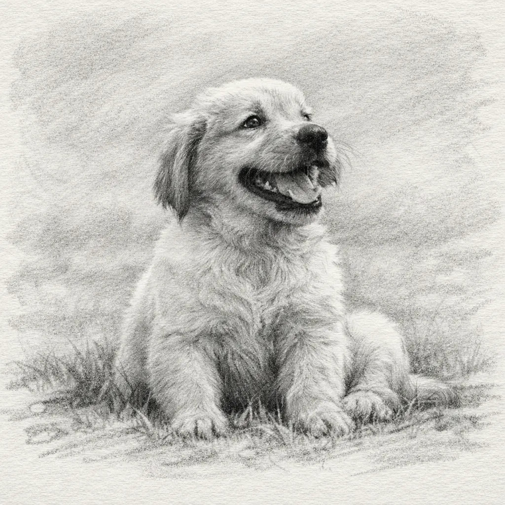 Custom Charcoal Pencil Portrait