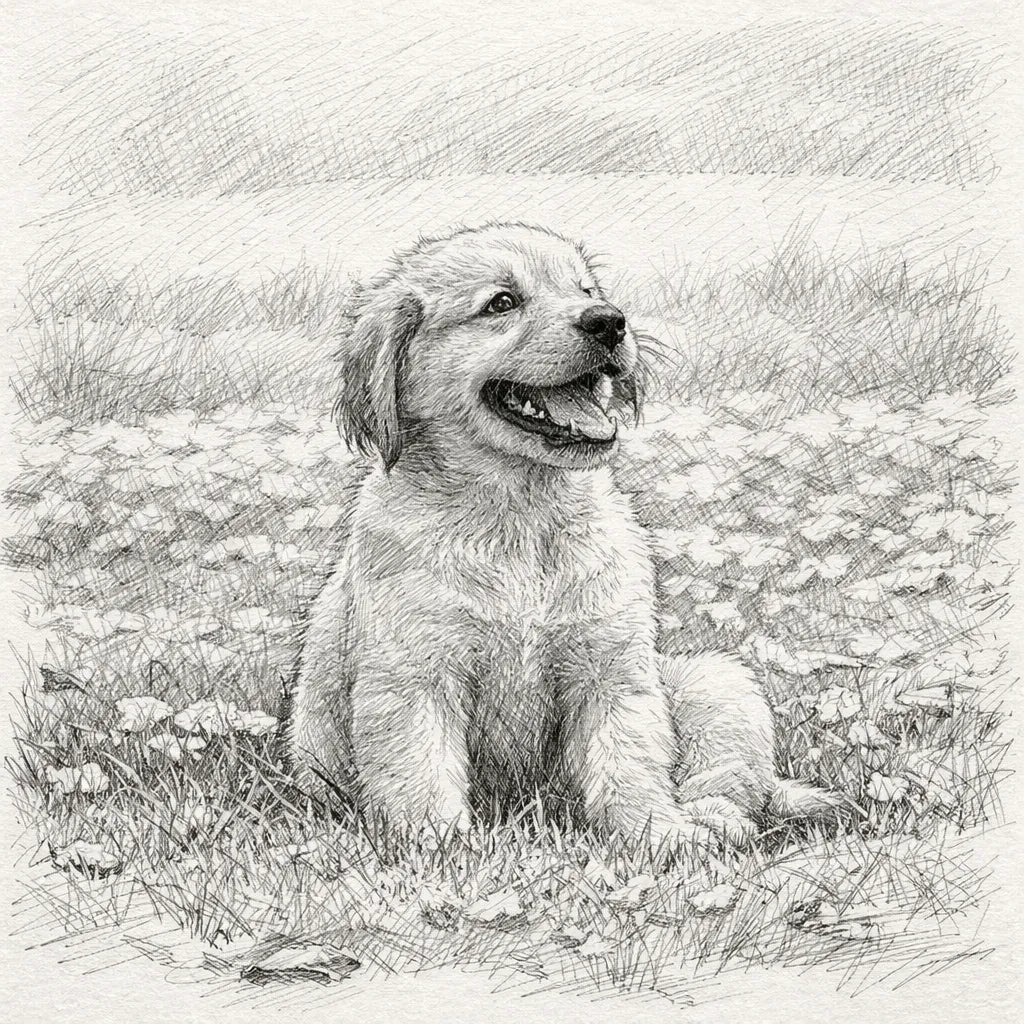 Custom Charcoal Pencil Portrait